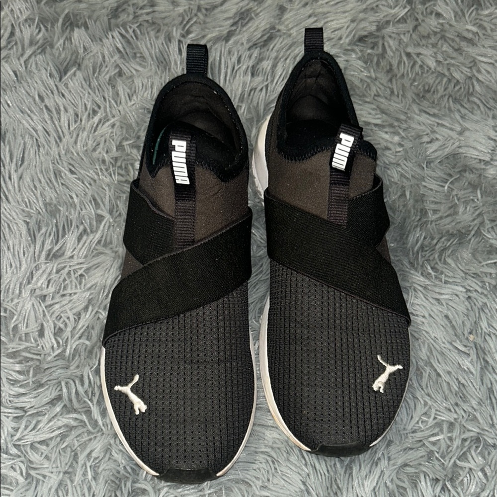 Puma Black Slip-On Casual Shoes